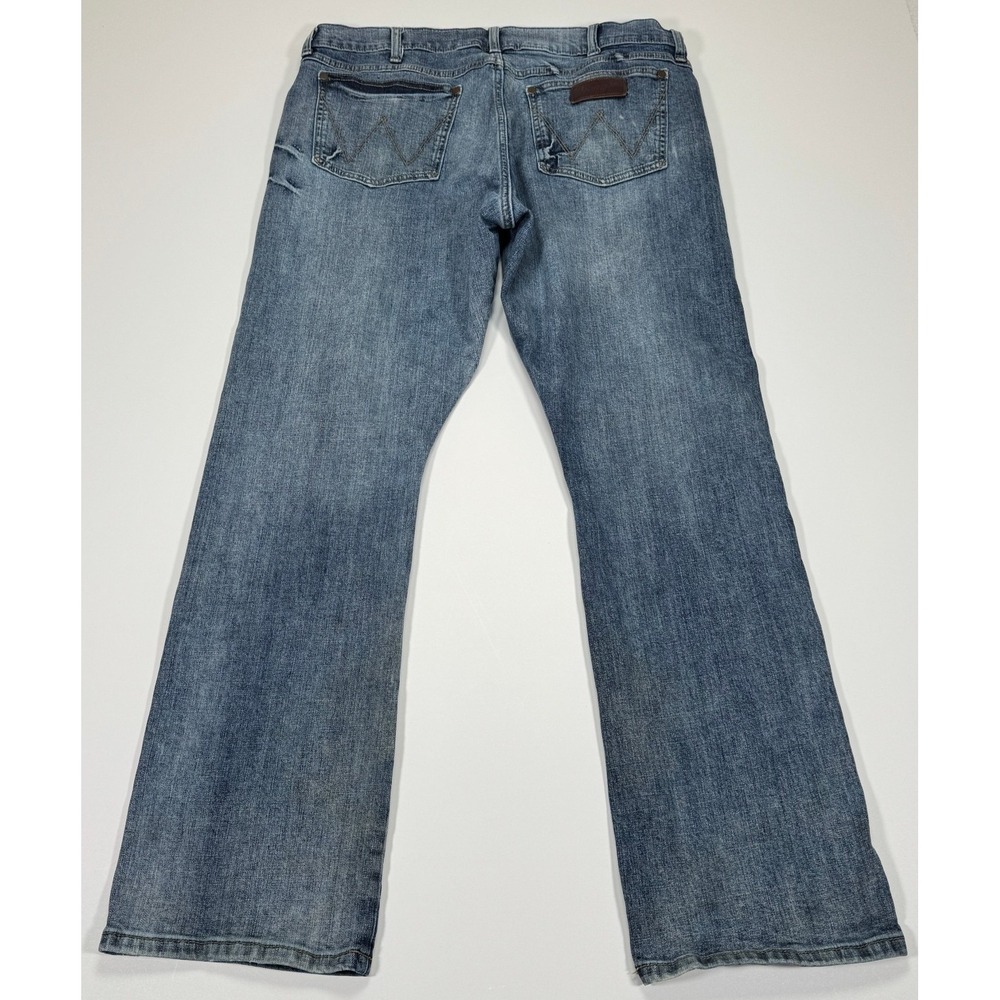 Wrangler Retro Slim Boot Jeans Men's 38x32 Fit 36x31 Blue Cowboy Western